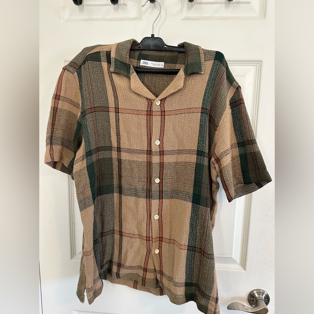 Zara knit button up